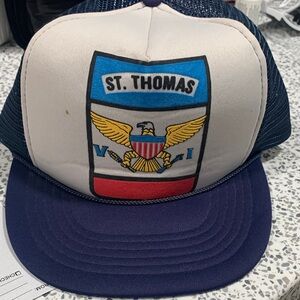 St. Thomas Trucker Hat - Navy and White